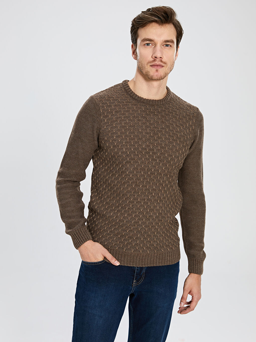 Kahverengi Treak Kahve Kazak