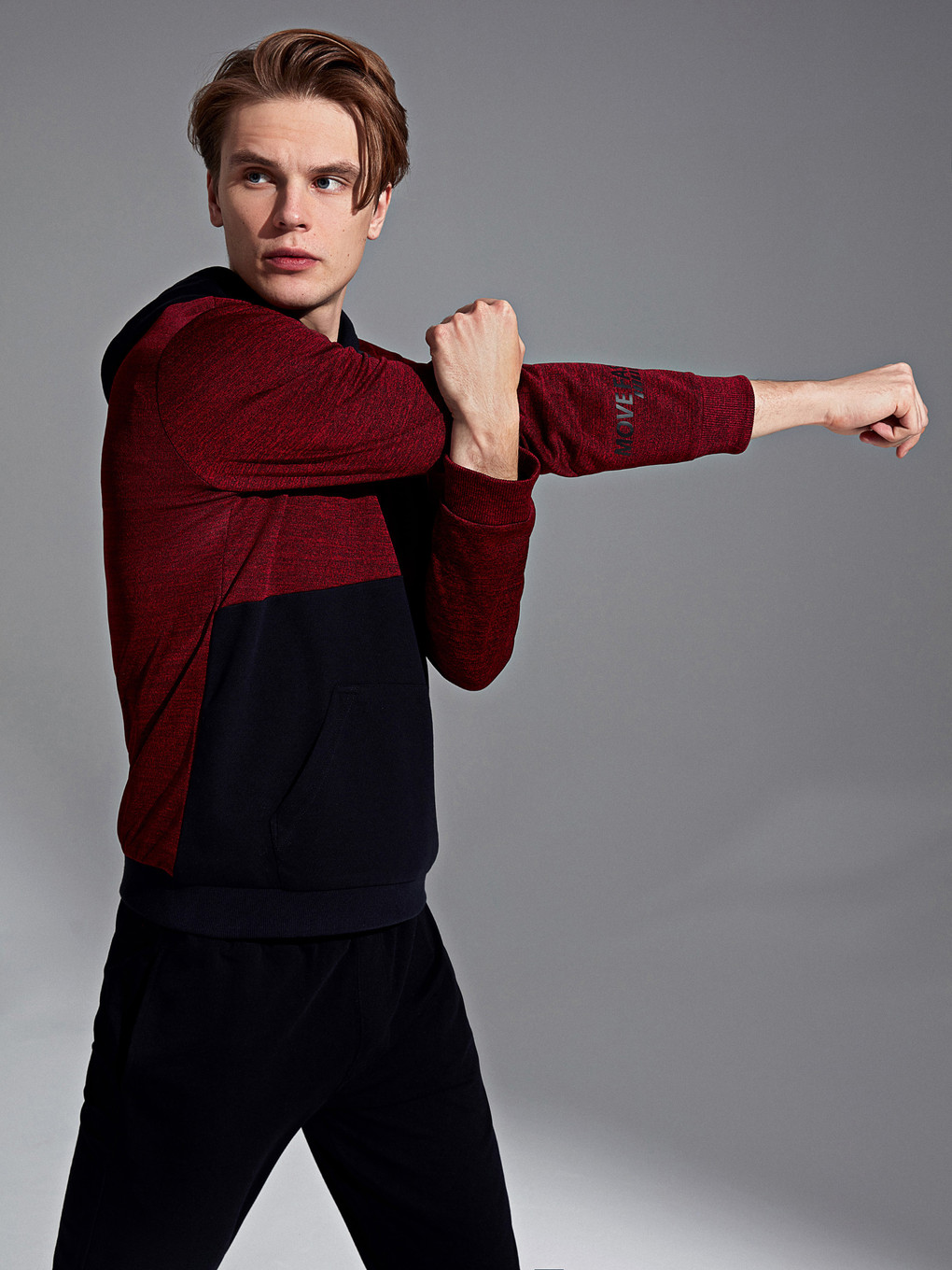 Kırmızı Erkek Sweatshirt-1