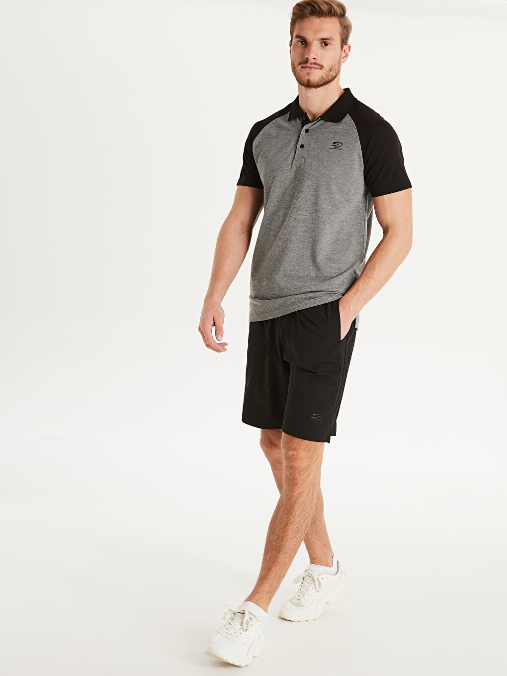 Siyah Standart Kalıp Aktif Spor Erkek Şort