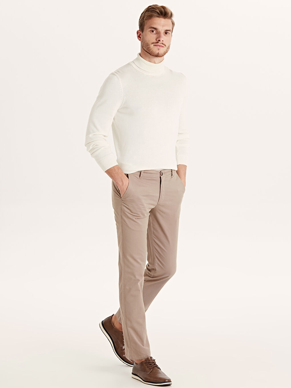 Pantalon chino BEIGE Homme