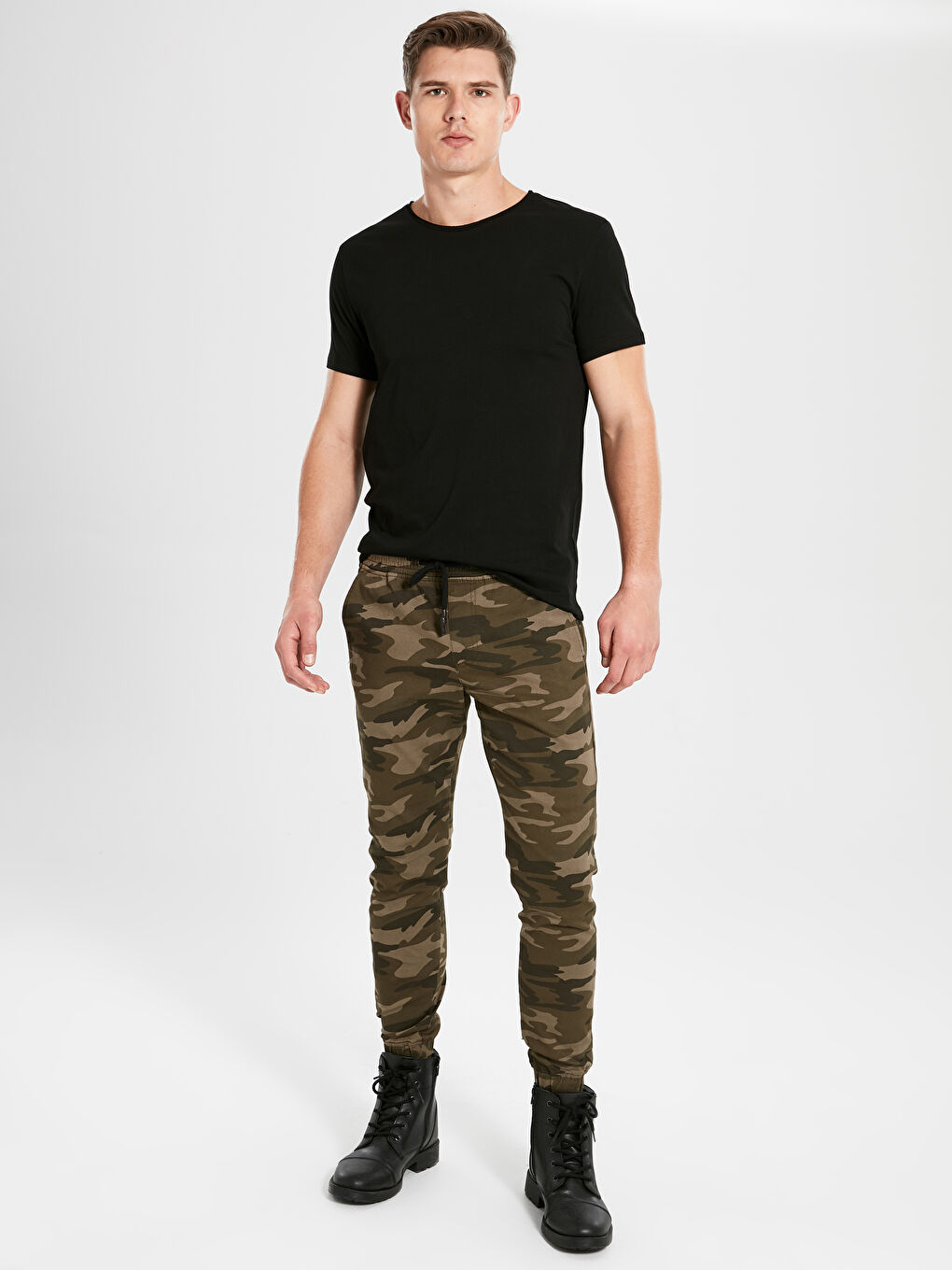 Haki Baskılı Pantolon