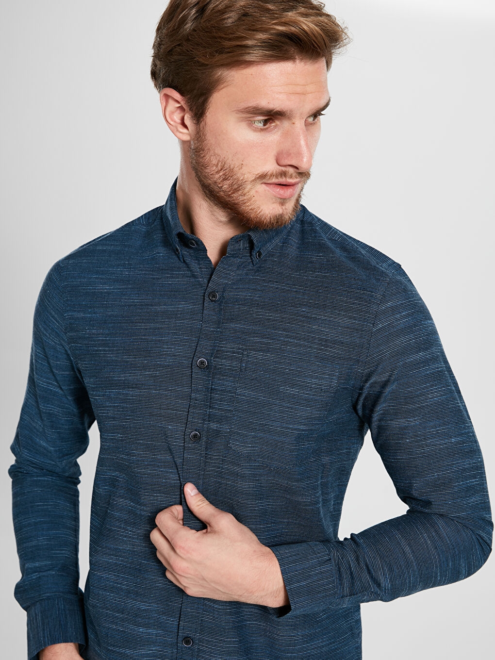 Сорочка з попліну для чоловіків-1