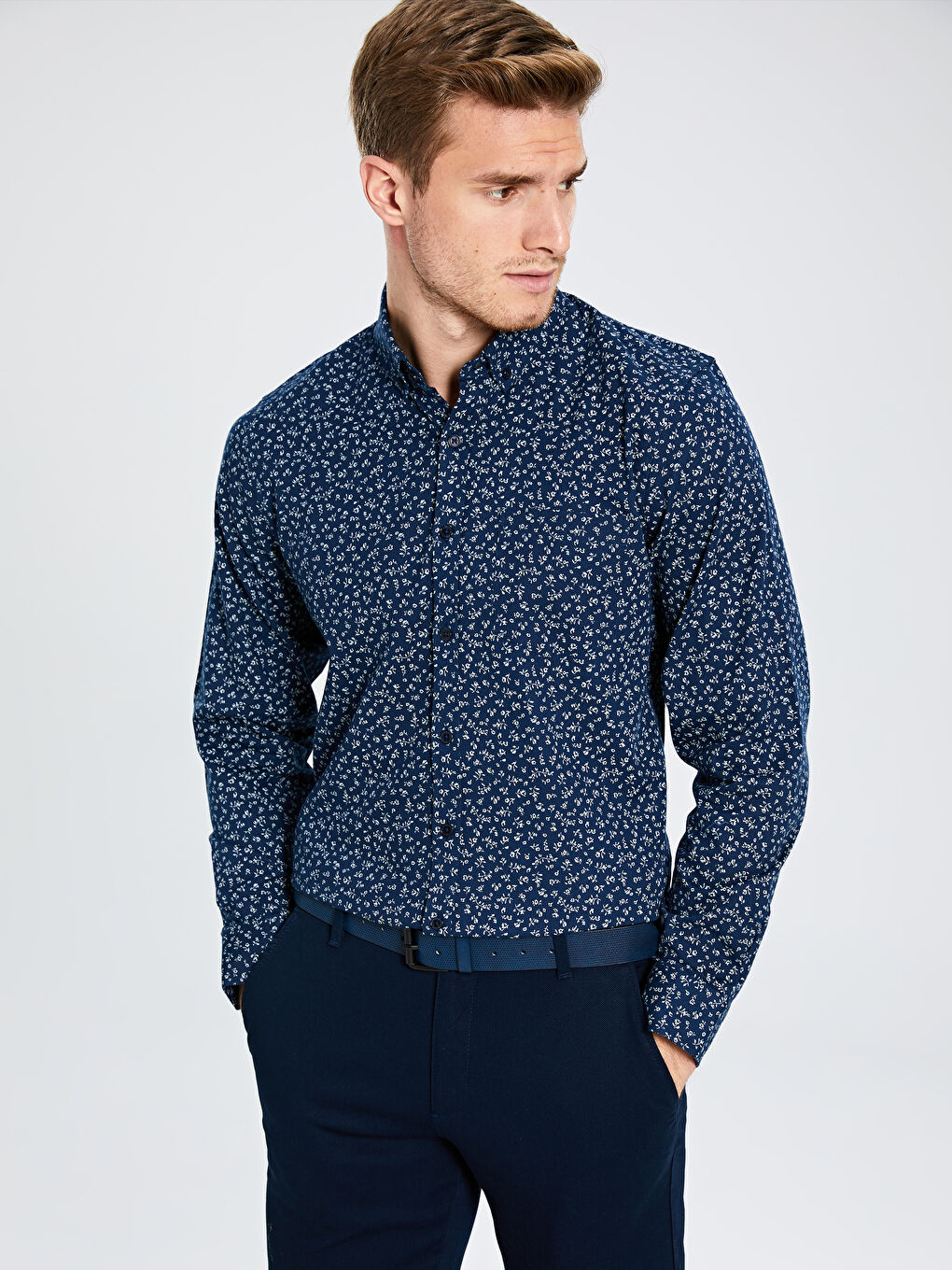 Gabardine Men's Shirt-1