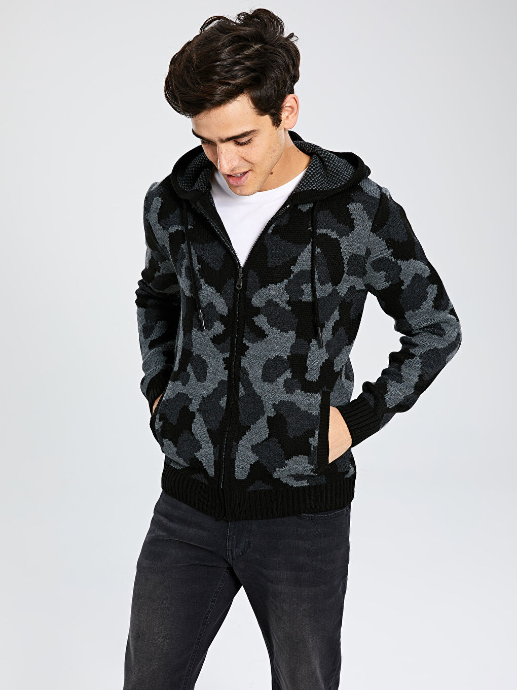 Antrasit Erkek Hırka