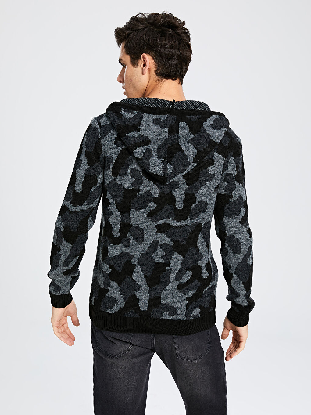 Antrasit Erkek Hırka-2