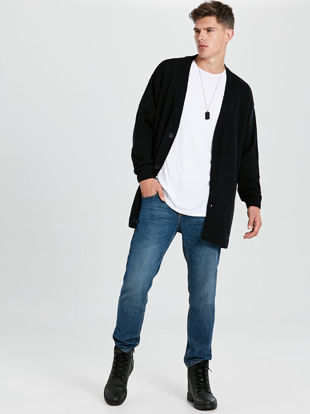 Koyu Lacivert Hırka-3