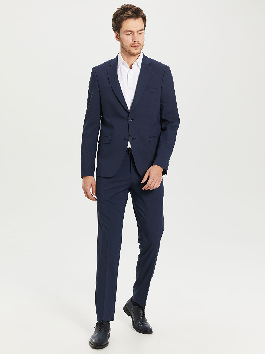 İndigo Dar Kalıp Erkek Blazer Ceket-3