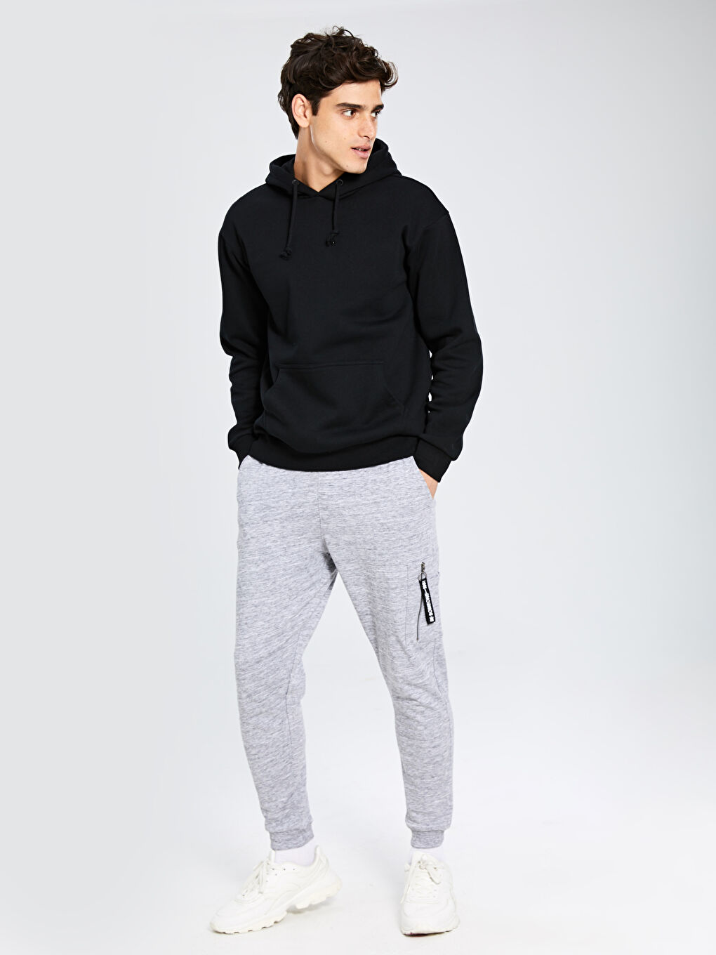 Gri Slim Fit Erkek Jogger Eşofman Altı