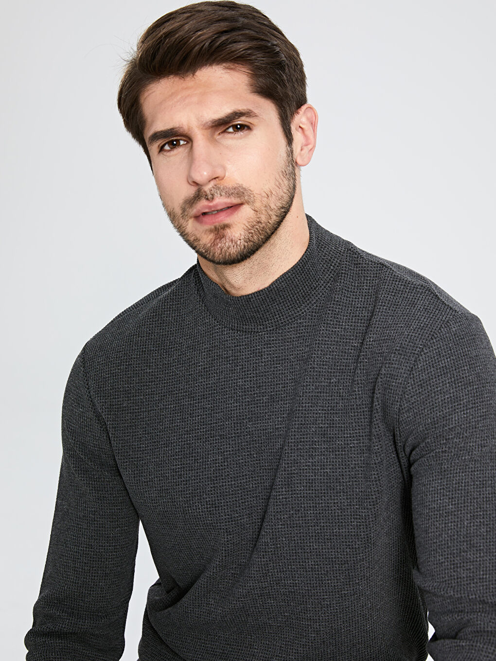 Antrasit Melanj Tişört-2