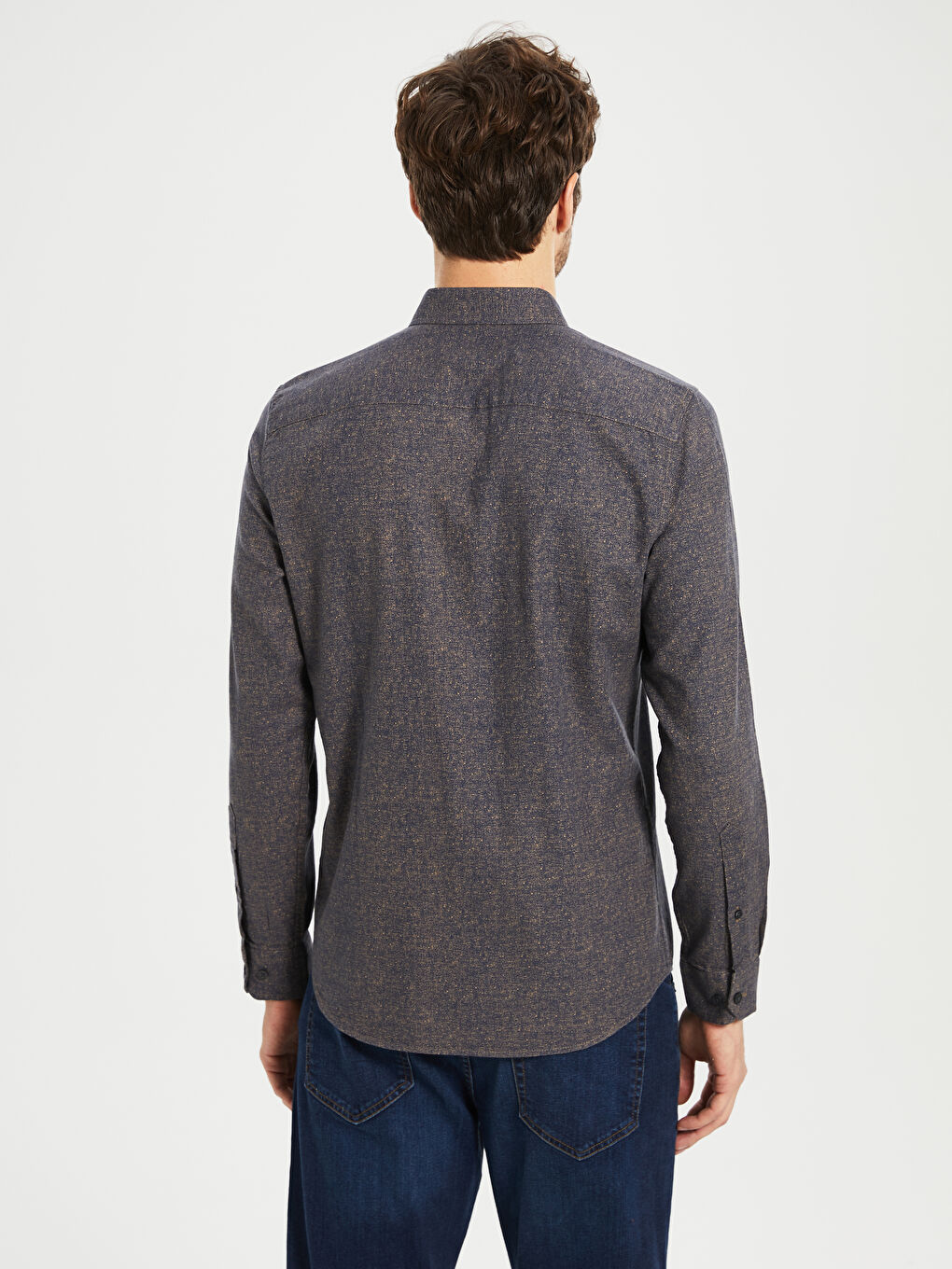 Bej Baskılı Gömlek-3