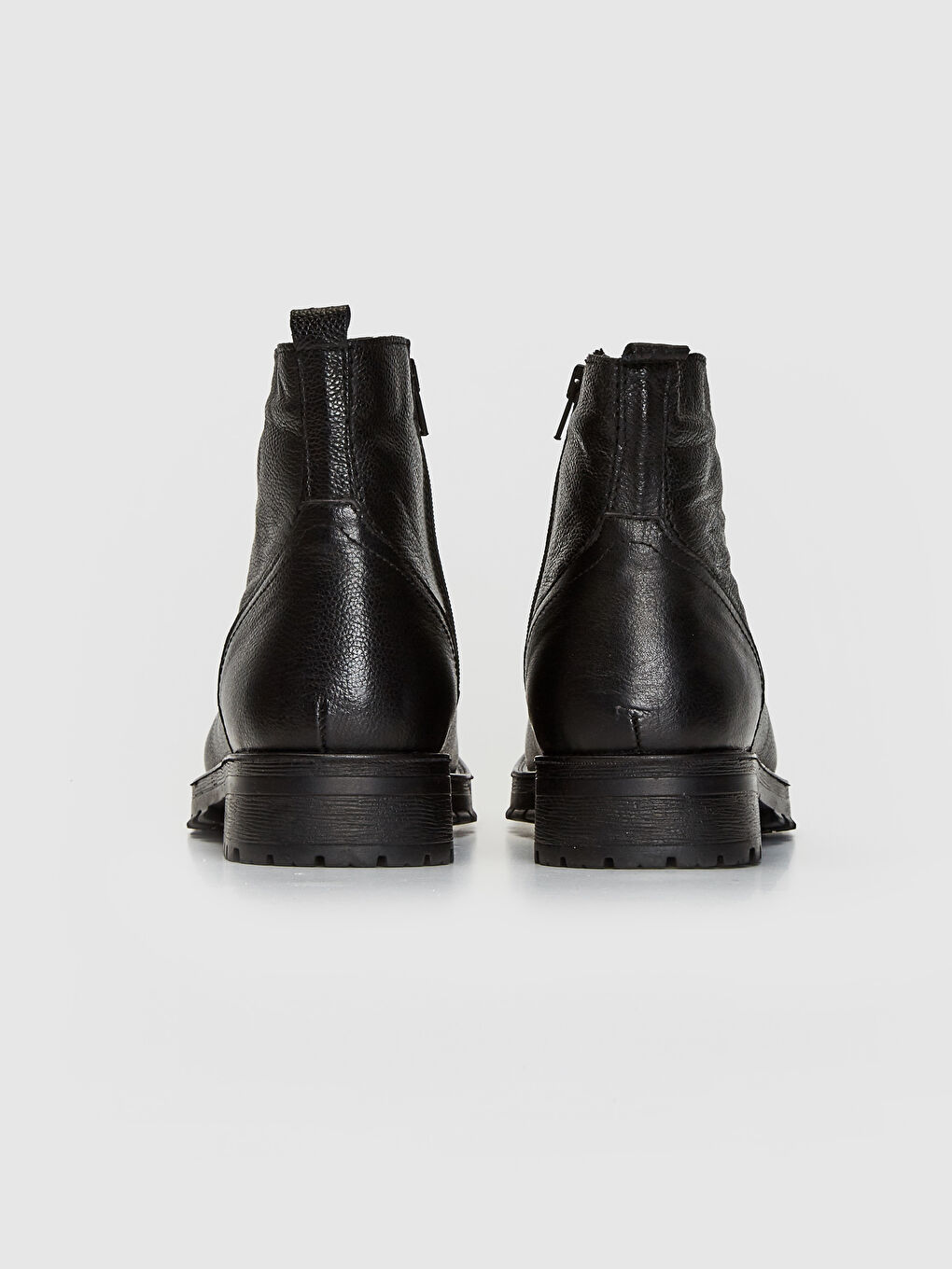 Siyah Erkek Bilek Boy Hakiki Deri Bot-3