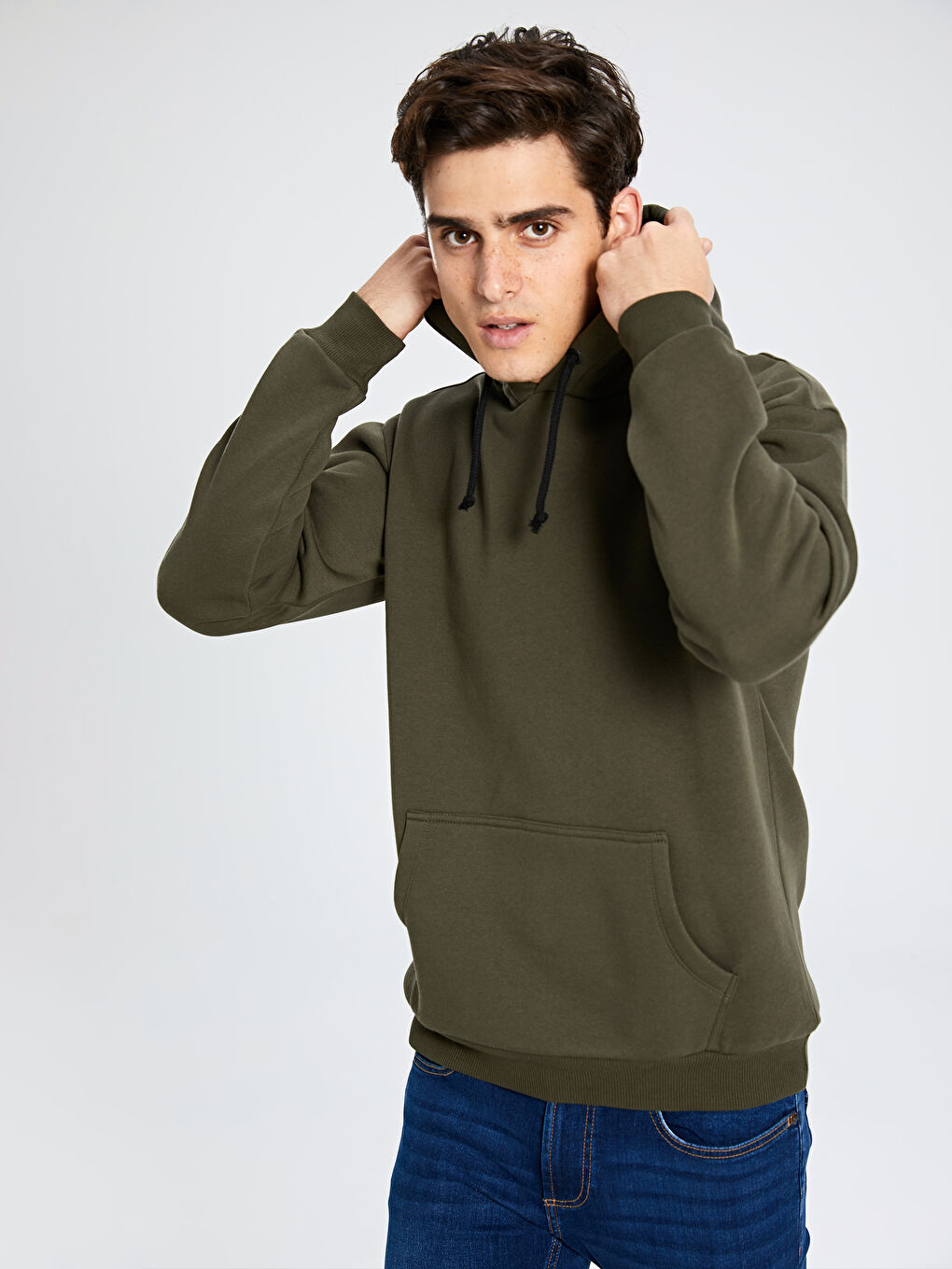 Man KHAKI Hoodie-3
