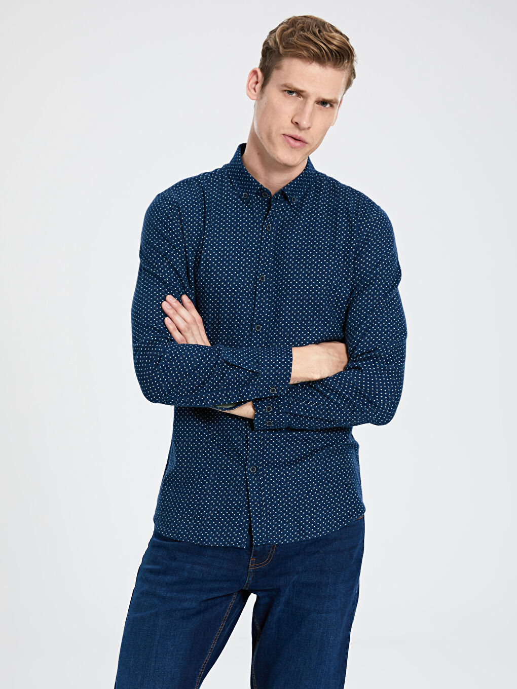 Mürekkep Mavisi Gömlek-1