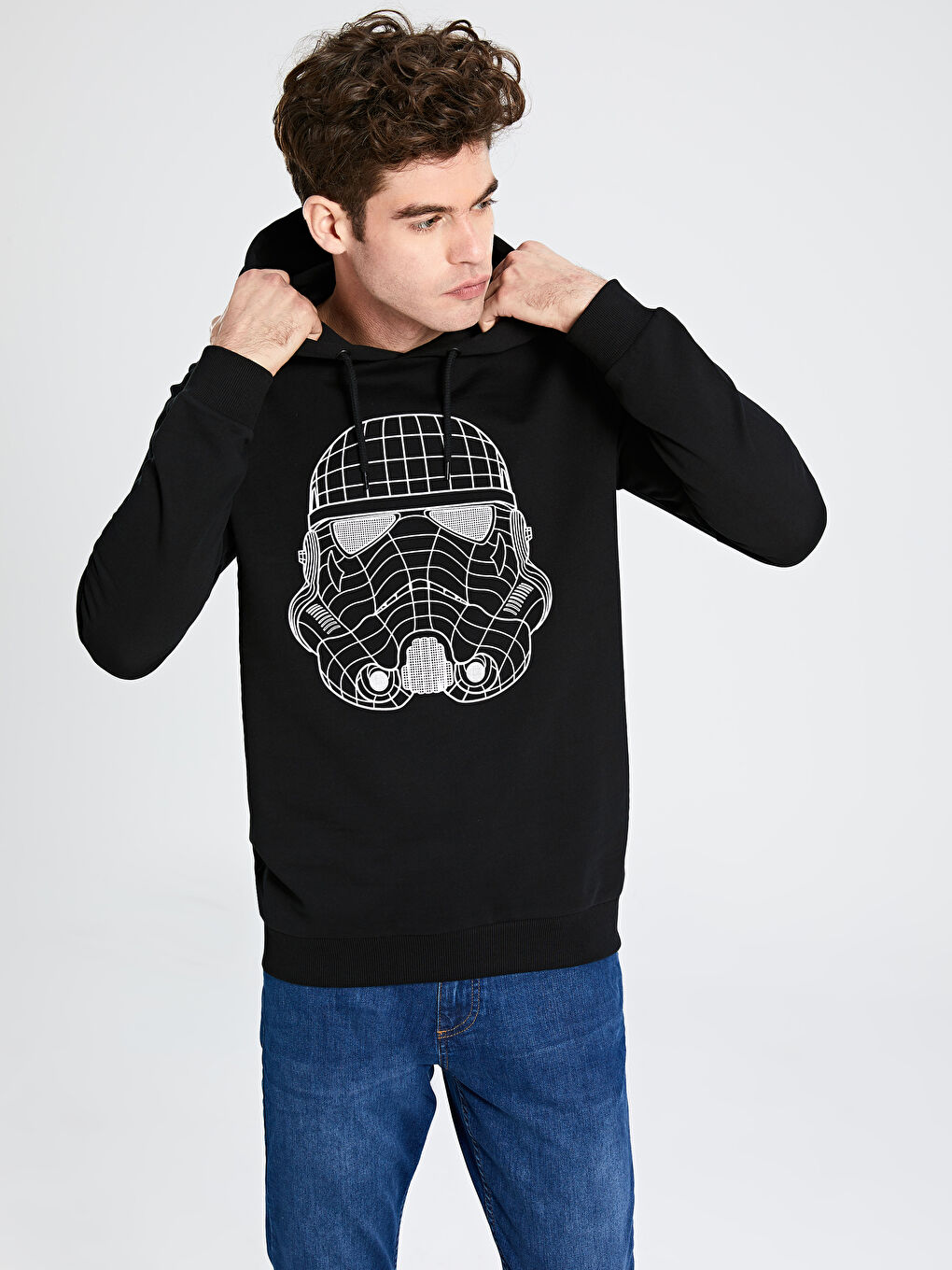 Siyah Erkek Sweatshirt-2