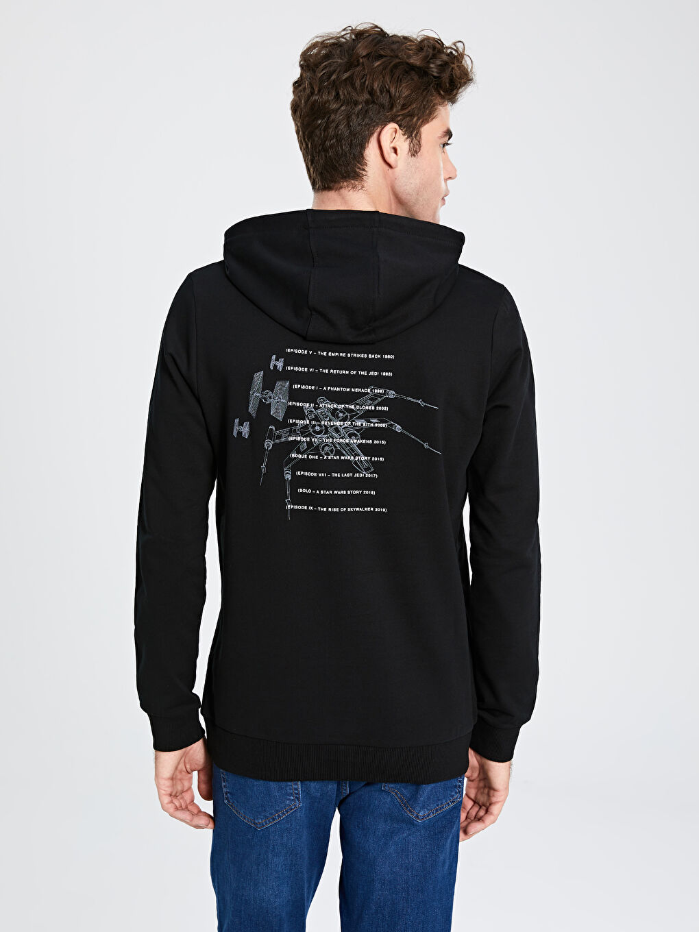 Siyah Erkek Sweatshirt-3