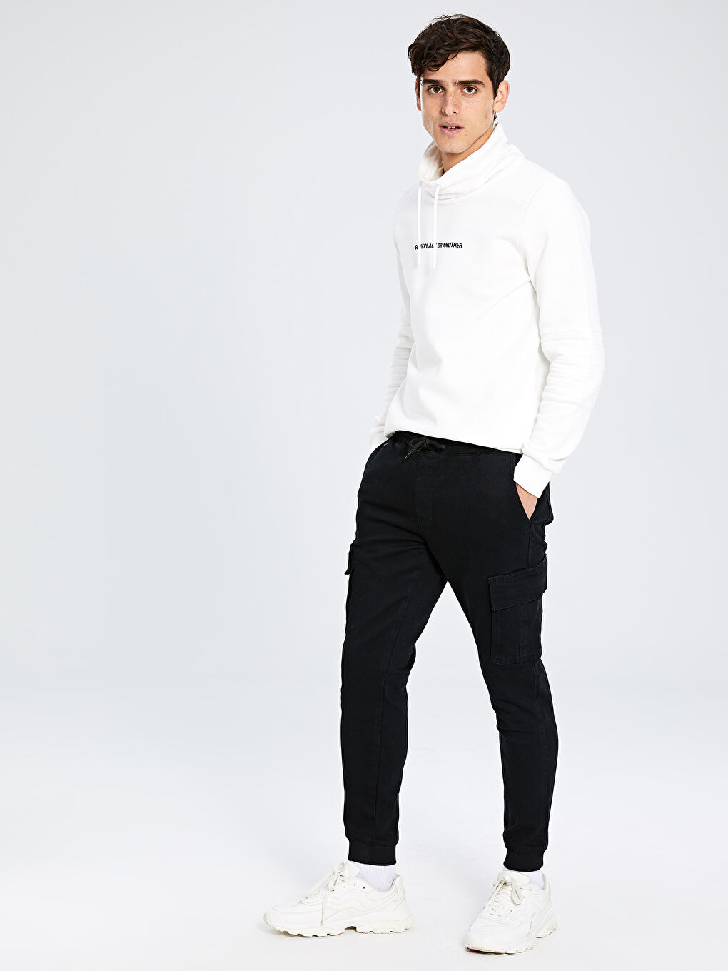 Siyah 780 Jogger Erkek Jean Pantolon-1