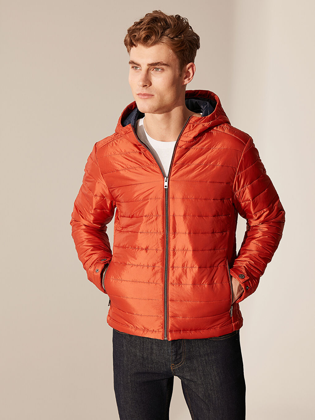 Wide Fit Vertical Collar Men's Inflatable Coat-1