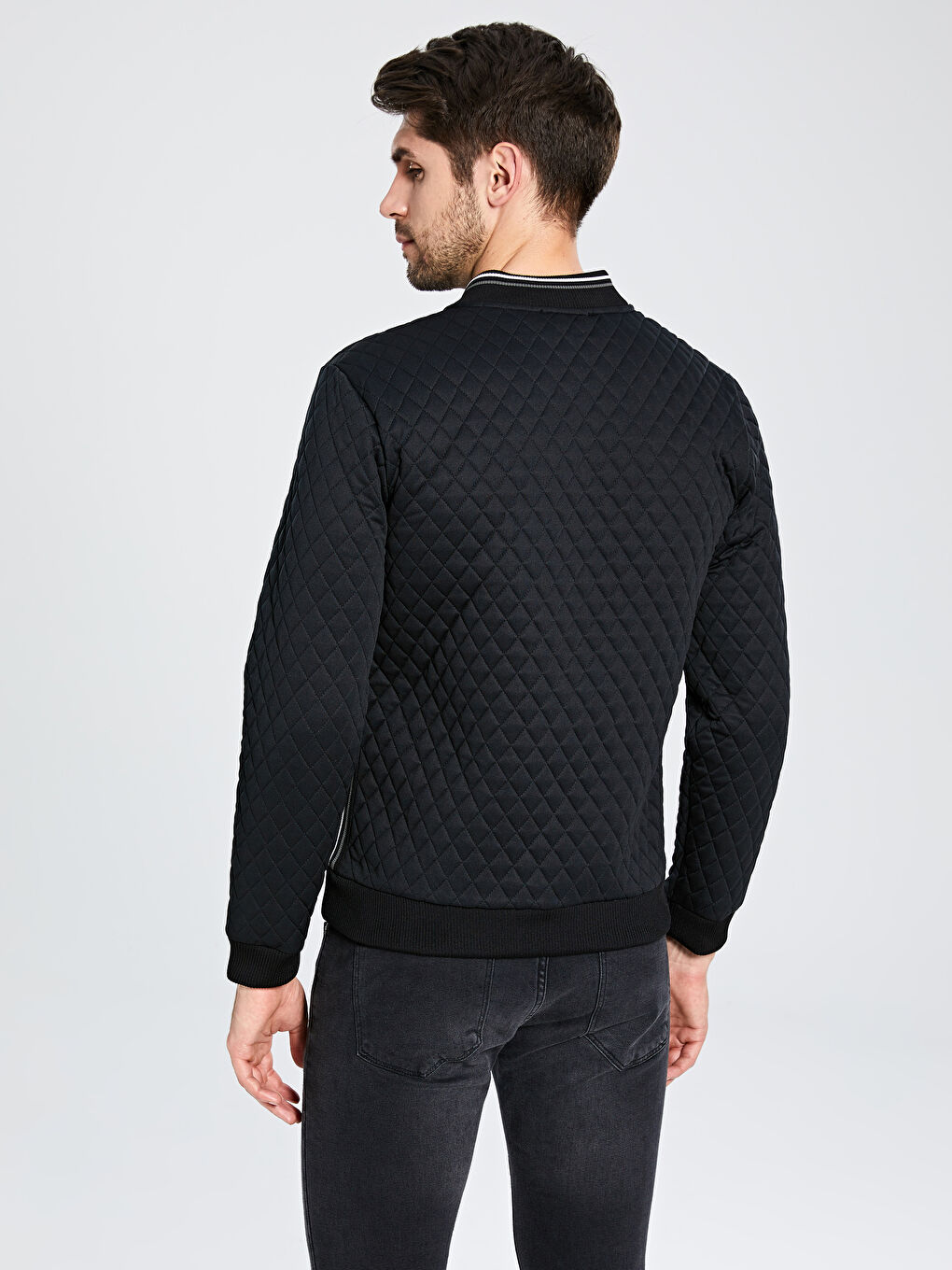 كارديجان خفيف الوزن مبطن بقصة ضيقة-2