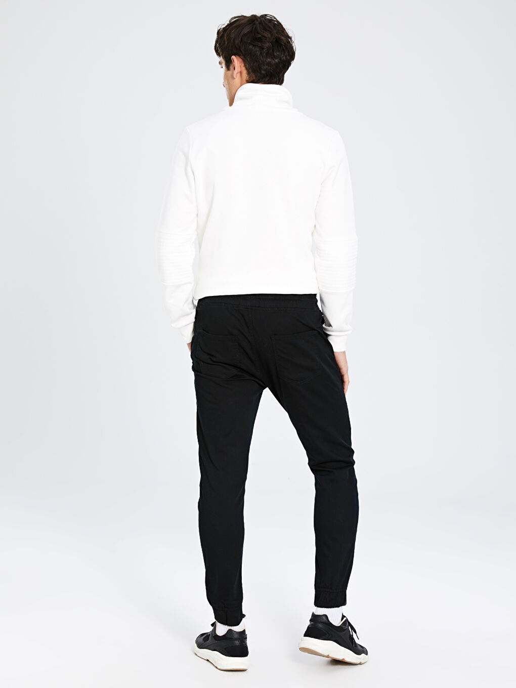 Siyah Slim Fit Jogger Eşofman Altı-3