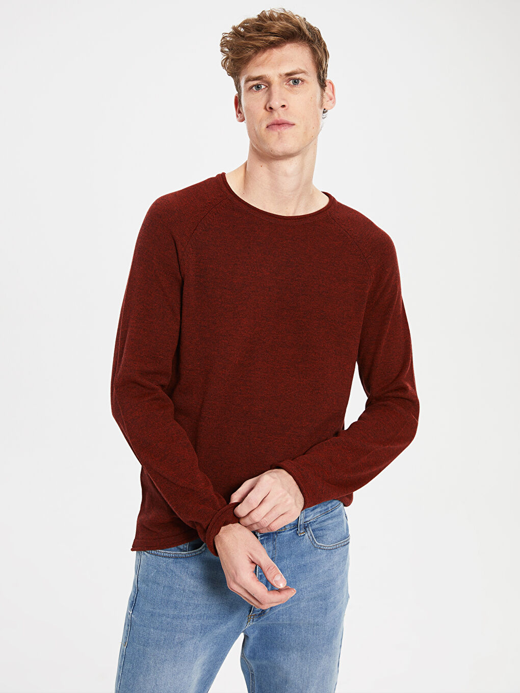 Ерлер қызғылт сары түс Жемпір-2