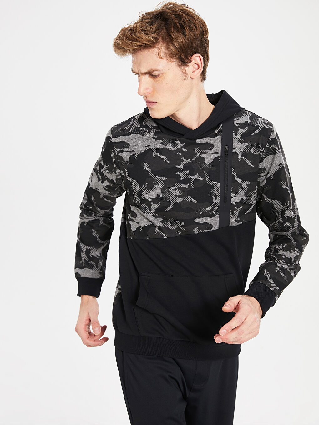 Gri Erkek Sweatshirt-1