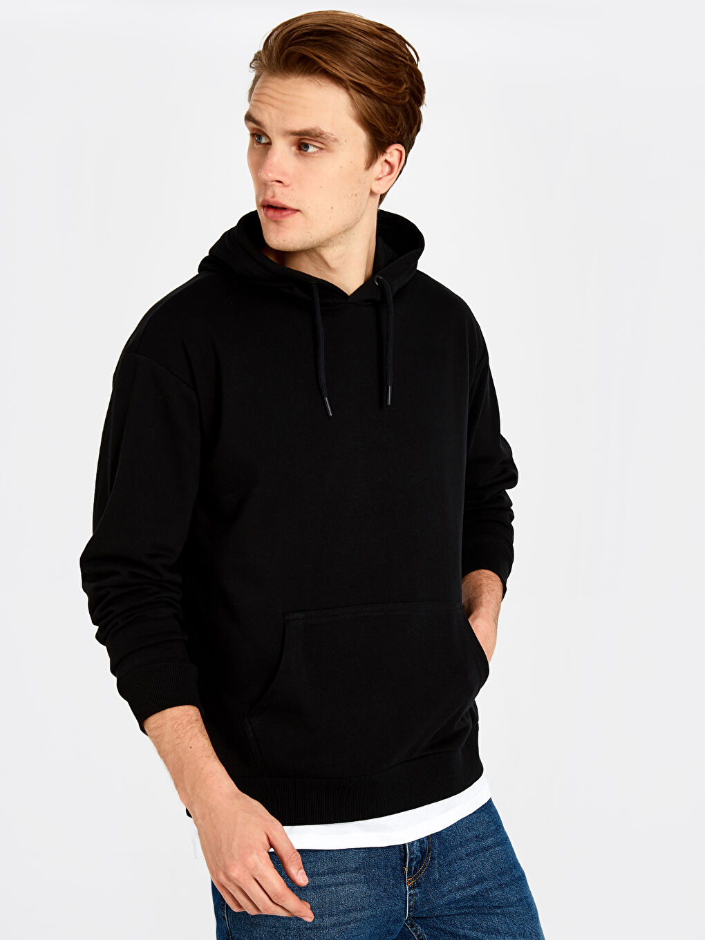 Siyah Erkek Sweatshirt-1