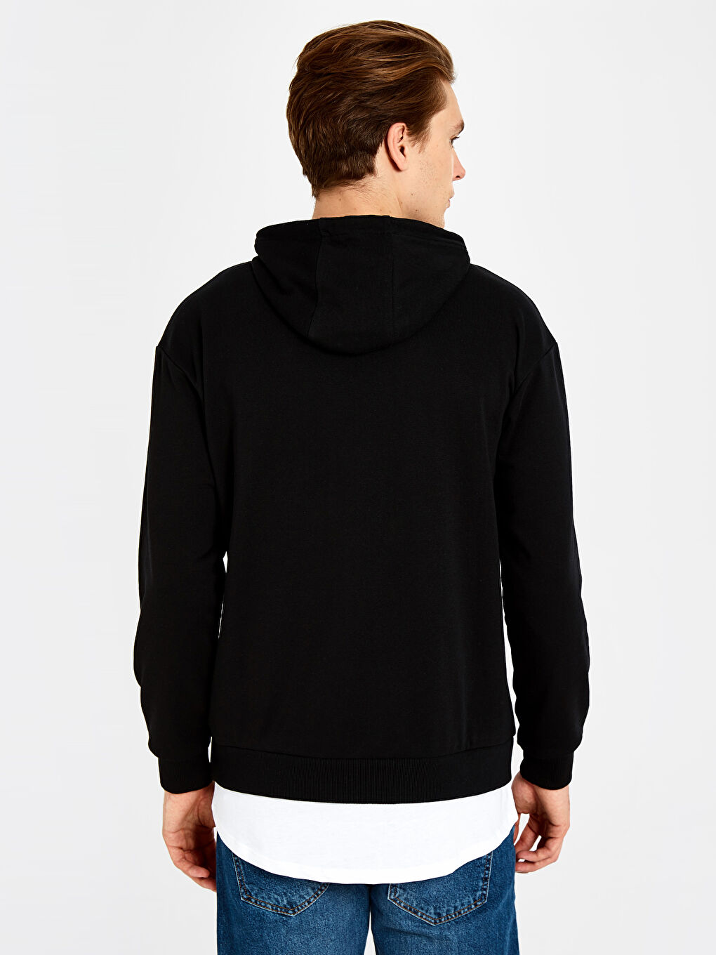 Siyah Erkek Sweatshirt-2