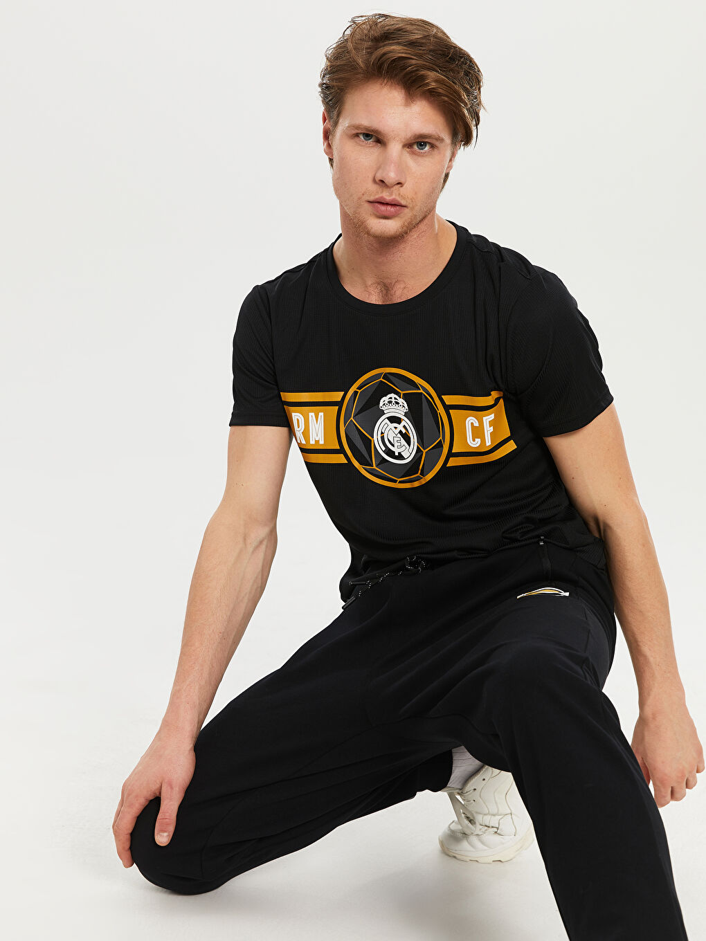 XSIDE ACTIVE Crew Neck Short Sleeve Real Madrid Printed Active Sports Men's Fan T-Shirt -9WY731Z8-CVL