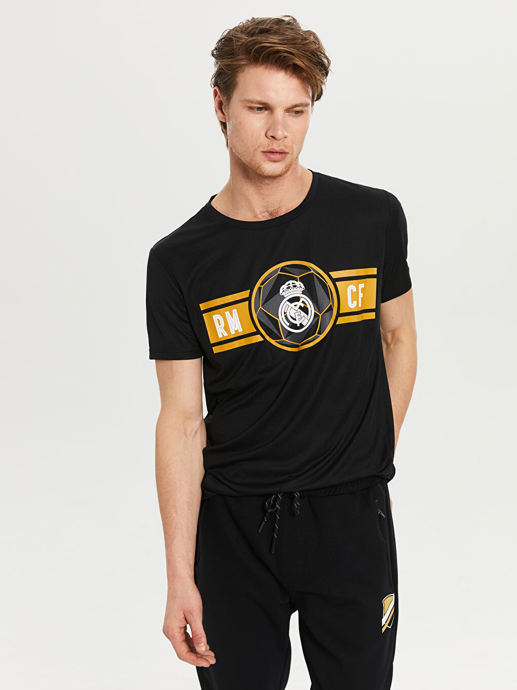 XSIDE ACTIVE Crew Neck Short Sleeve Real Madrid Printed Active Sports Men's Fan T-Shirt -9WY731Z8-CVL