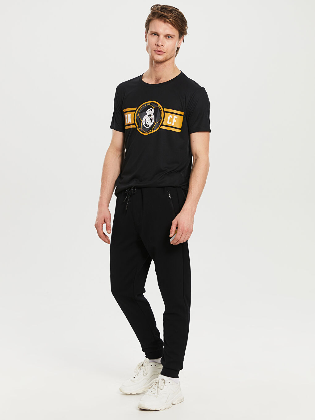 XSIDE ACTIVE Crew Neck Short Sleeve Real Madrid Printed Active Sports Men's Fan T-Shirt -9WY731Z8-CVL