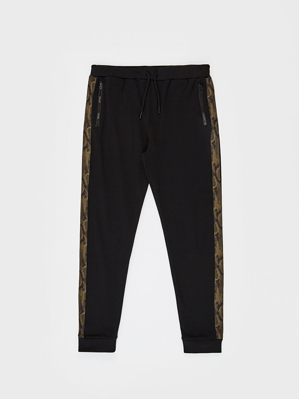 Siyah Şeritli Jogger Eşofman Altı Baba Oğul Kombini-1