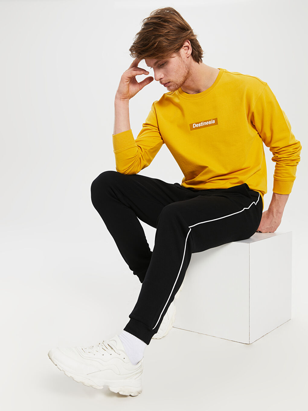 Siyah Slim Fit Erkek Jogger Eşofman Altı