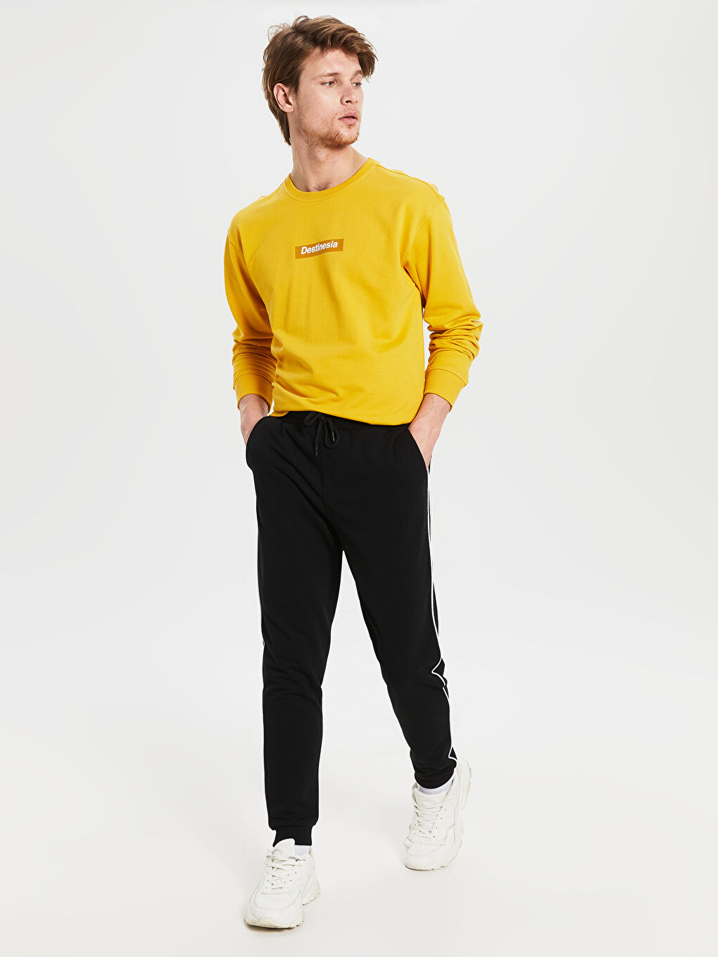 Siyah Slim Fit Erkek Jogger Eşofman Altı-2