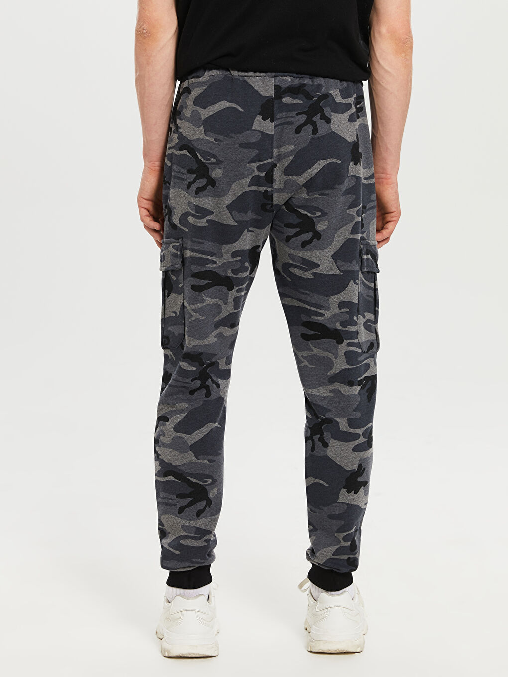 Antrasit Dar Kalıp Erkek Eşofman Altı-4