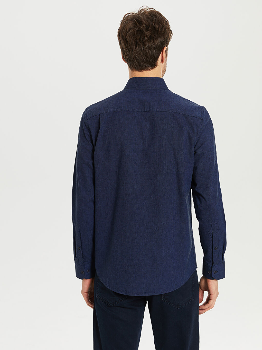 Regular Fit Long Sleeve Men's Shirt-3