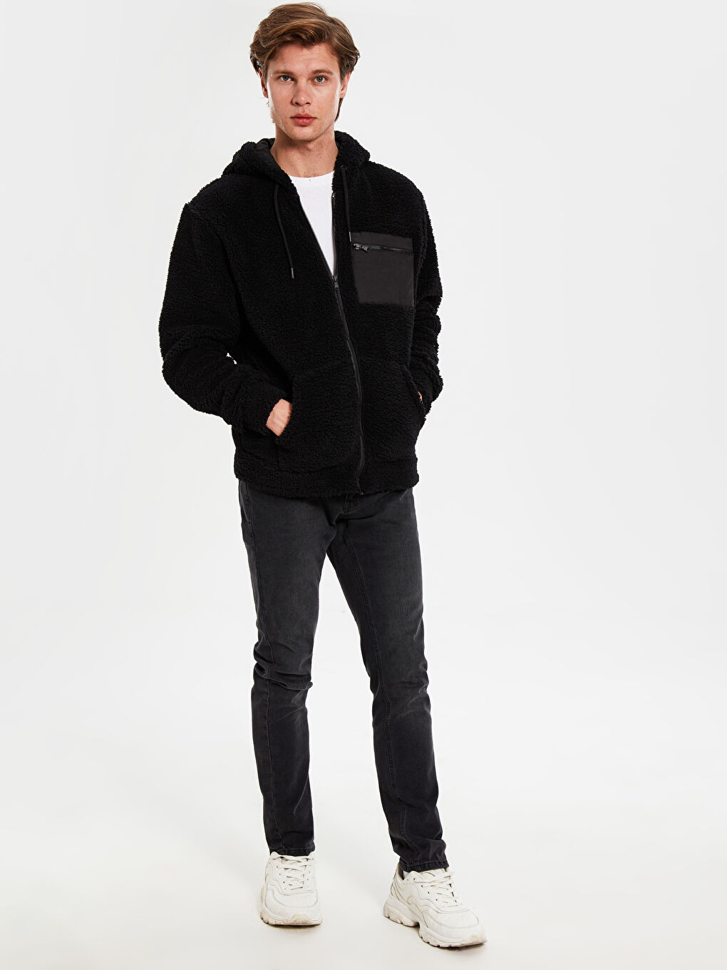 Siyah Erkek Spor Hırka-3