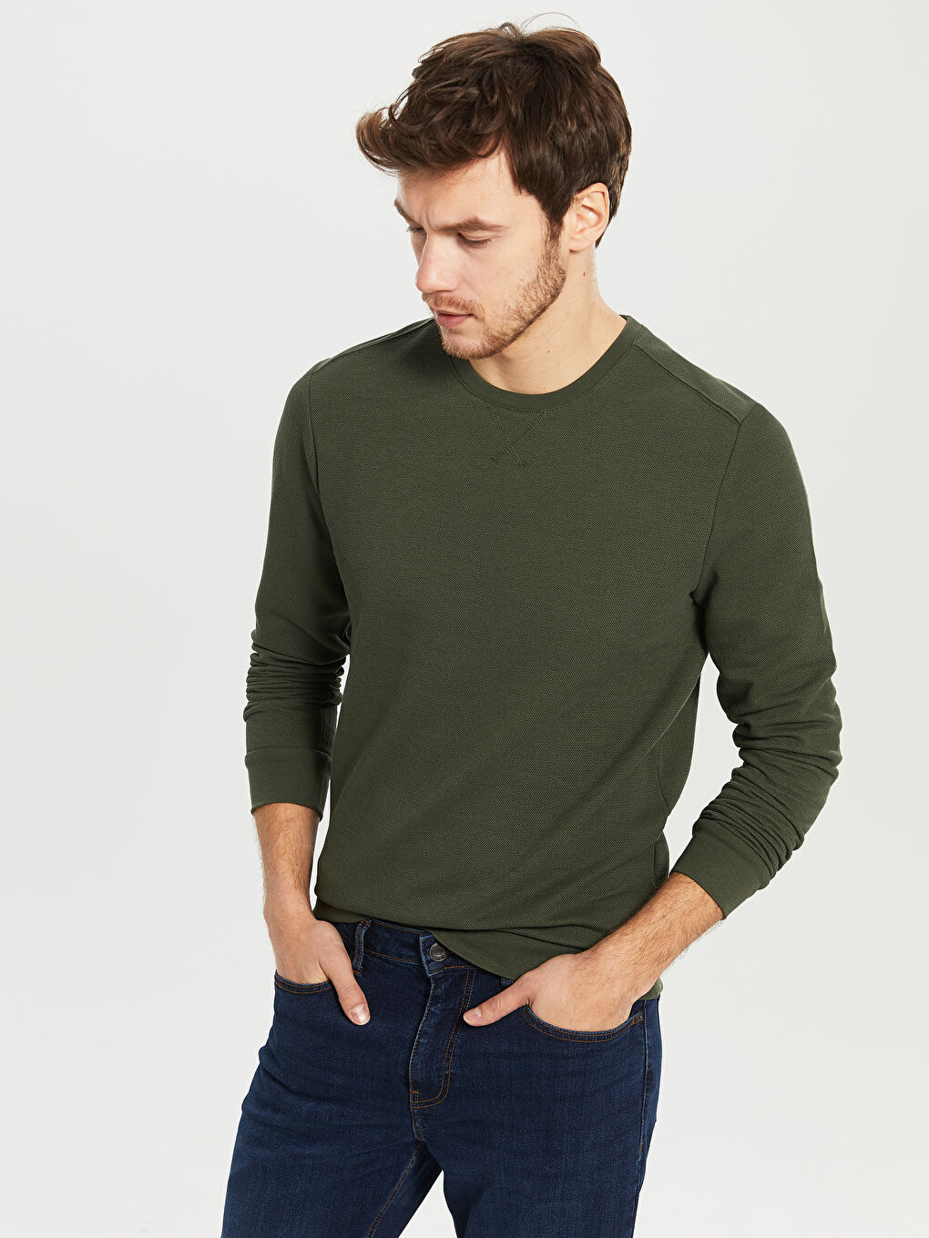 Sweat-shirt pour Hommes à Col Rond-2