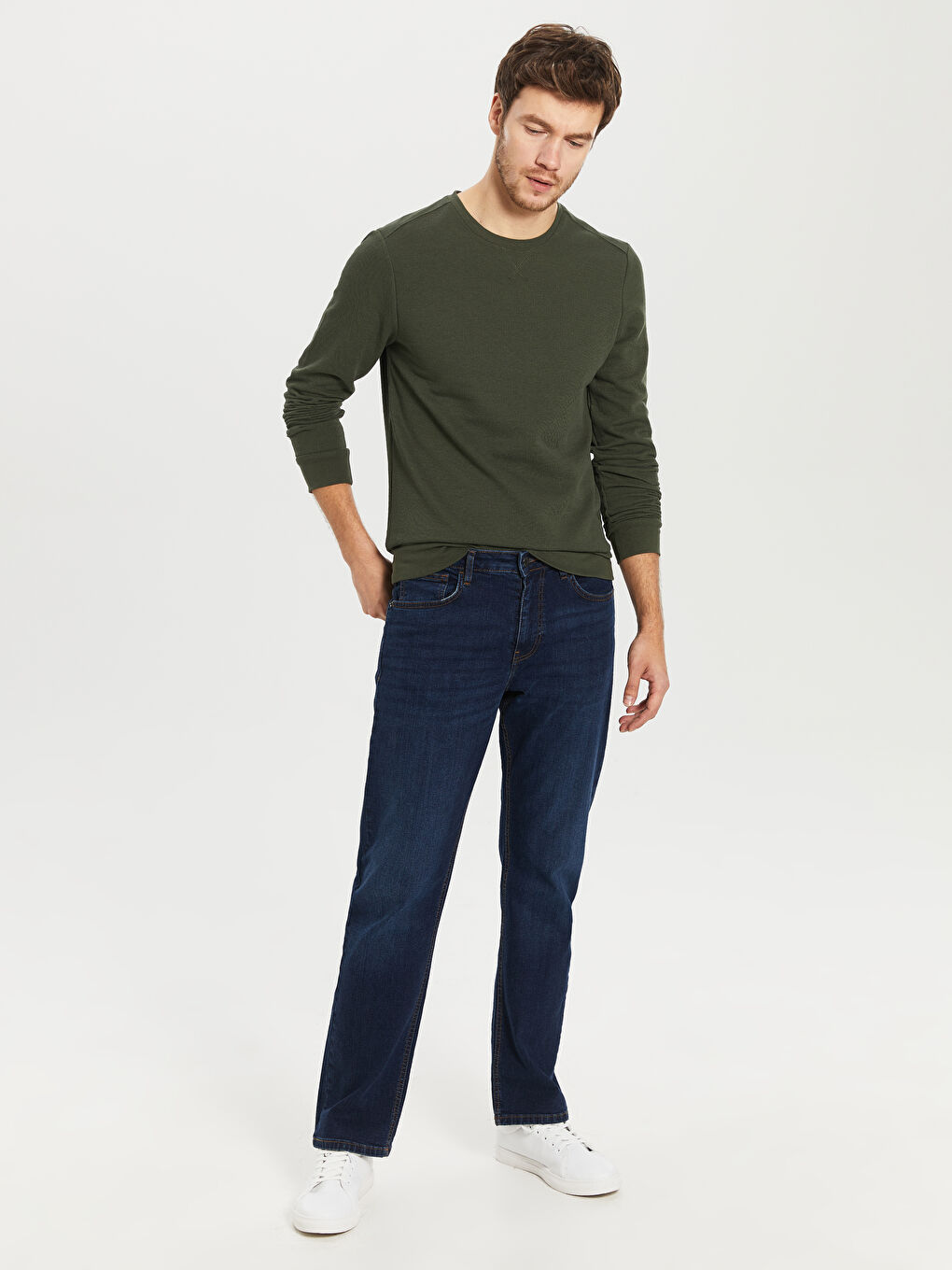 Sweat-shirt pour Hommes à Col Rond-4