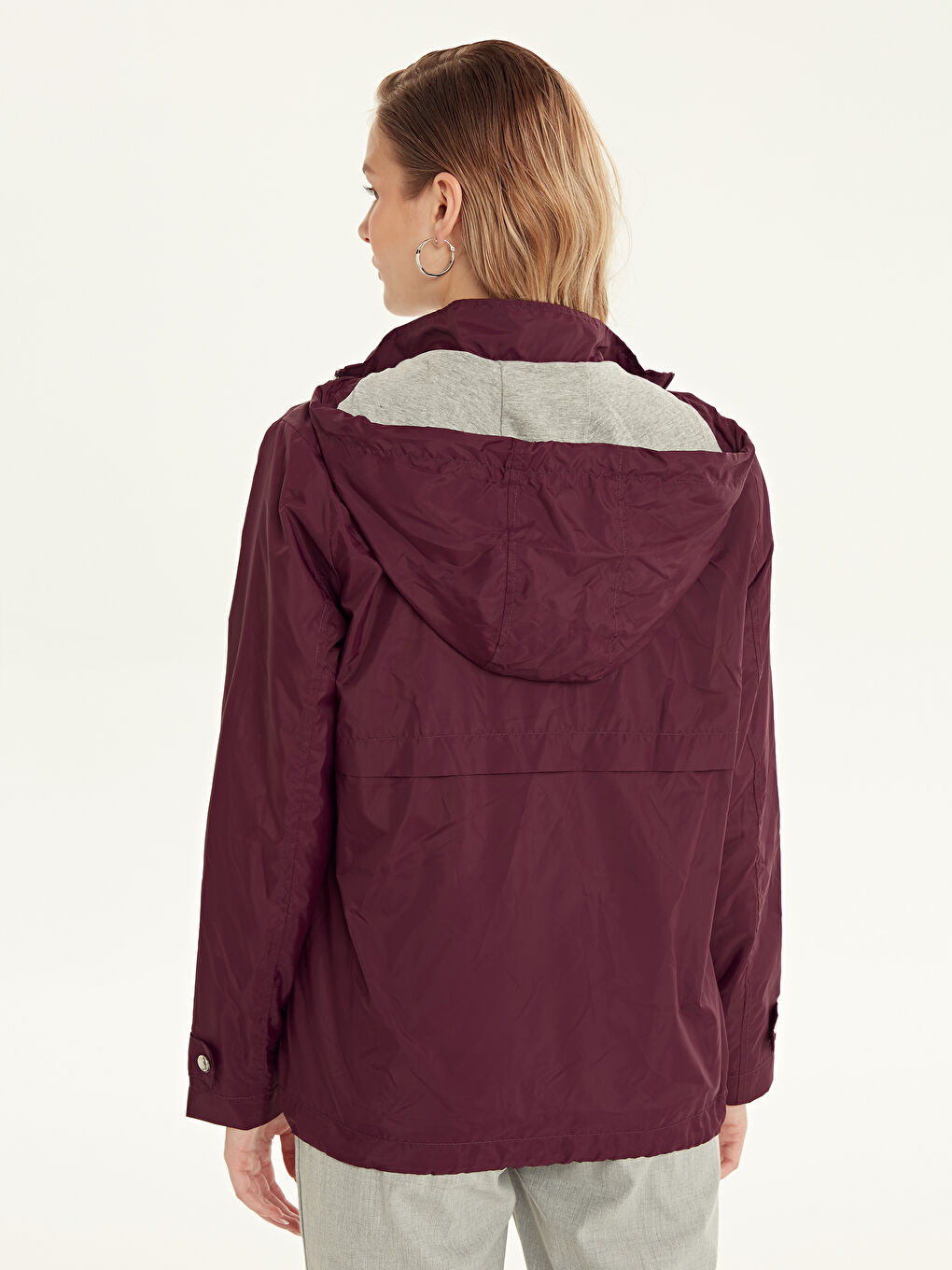 LCWAIKIKI Classic Woman PLUM Raincoat -9W0115Z8-CVV