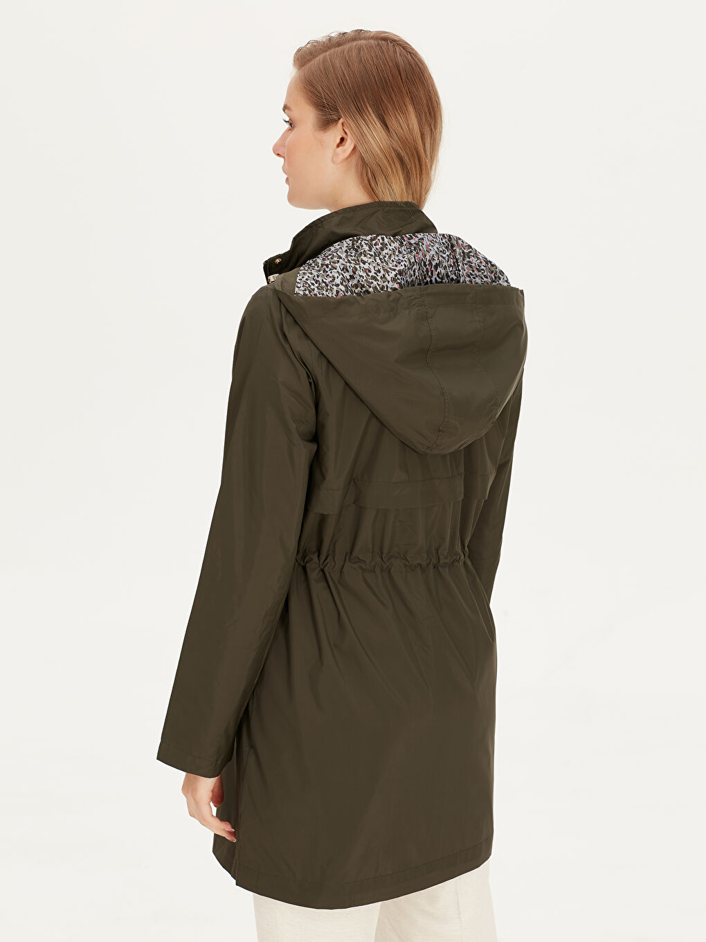 Woman KHAKI Raincoat-3
