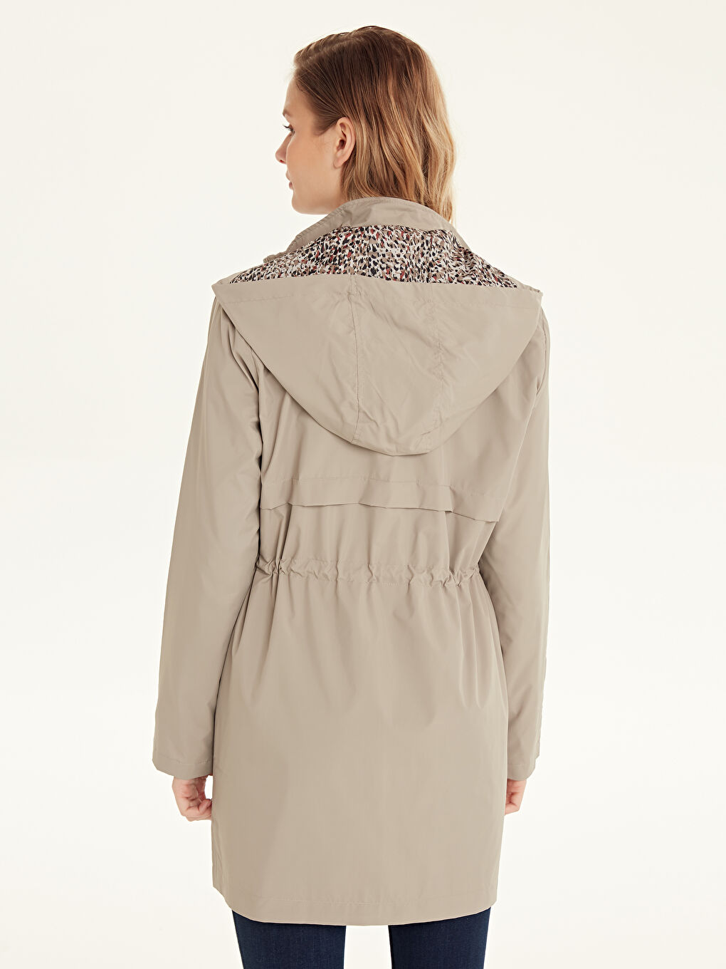 Woman BEIGE Raincoat-3