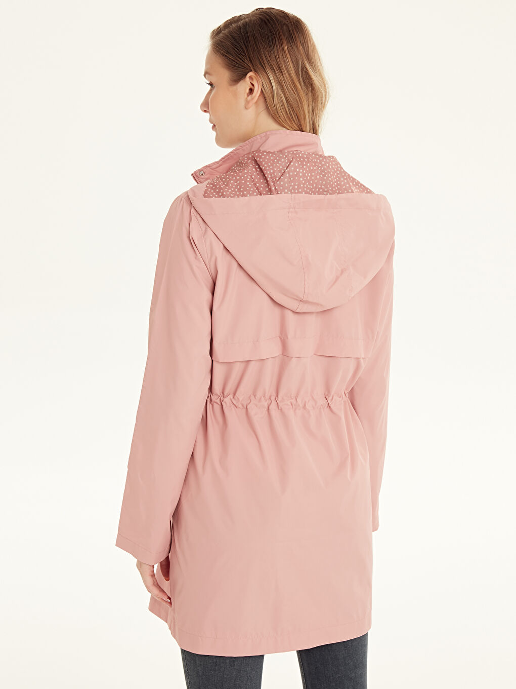 Woman PINK Raincoat-3