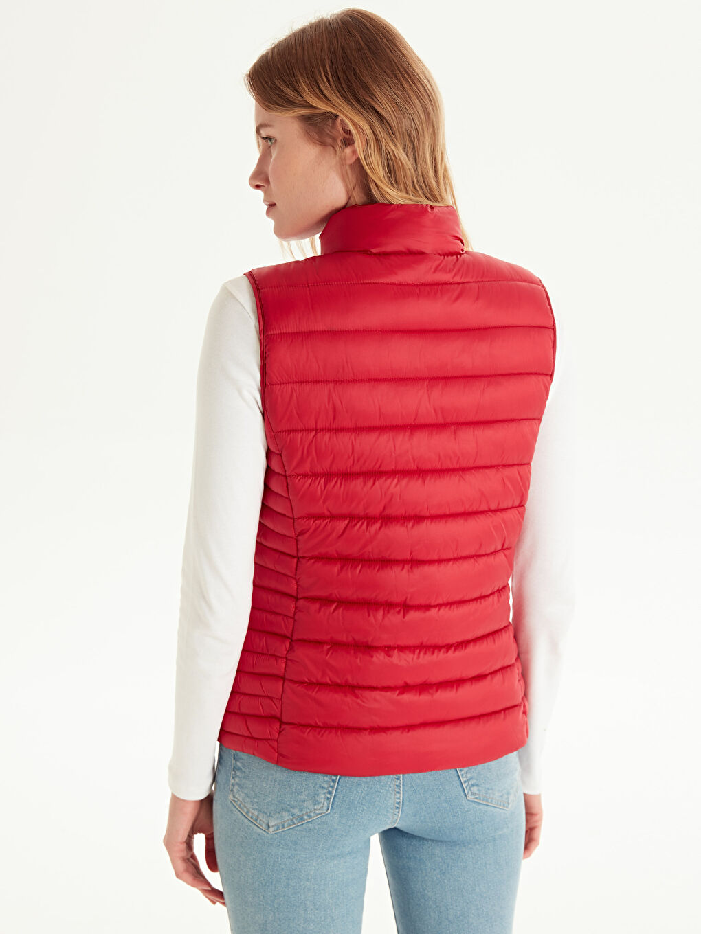 Woman RED Waistcoat-3