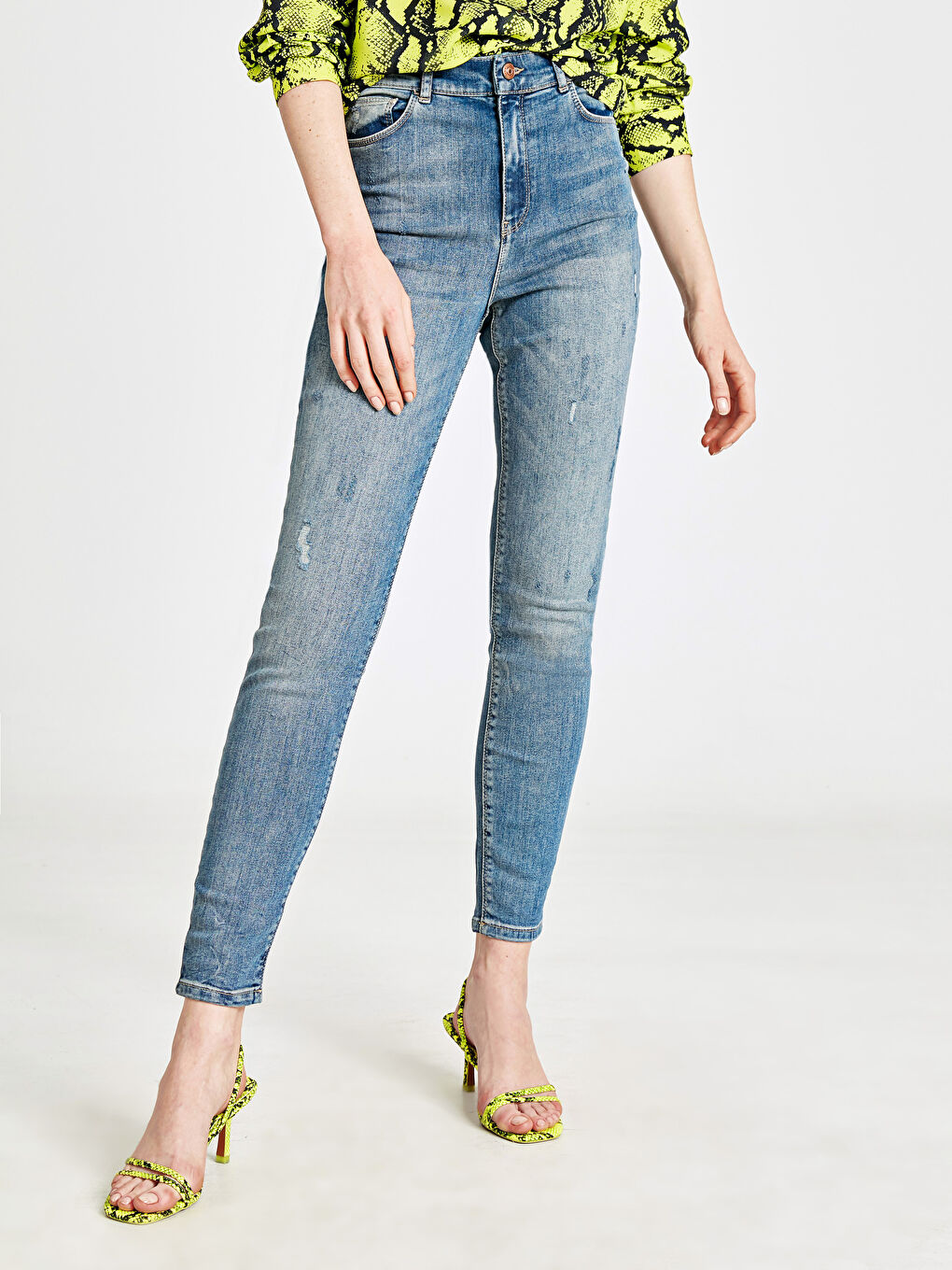 İndigo Jüpiter Süper Skinny Fit Kadın Jean Pantolon-2