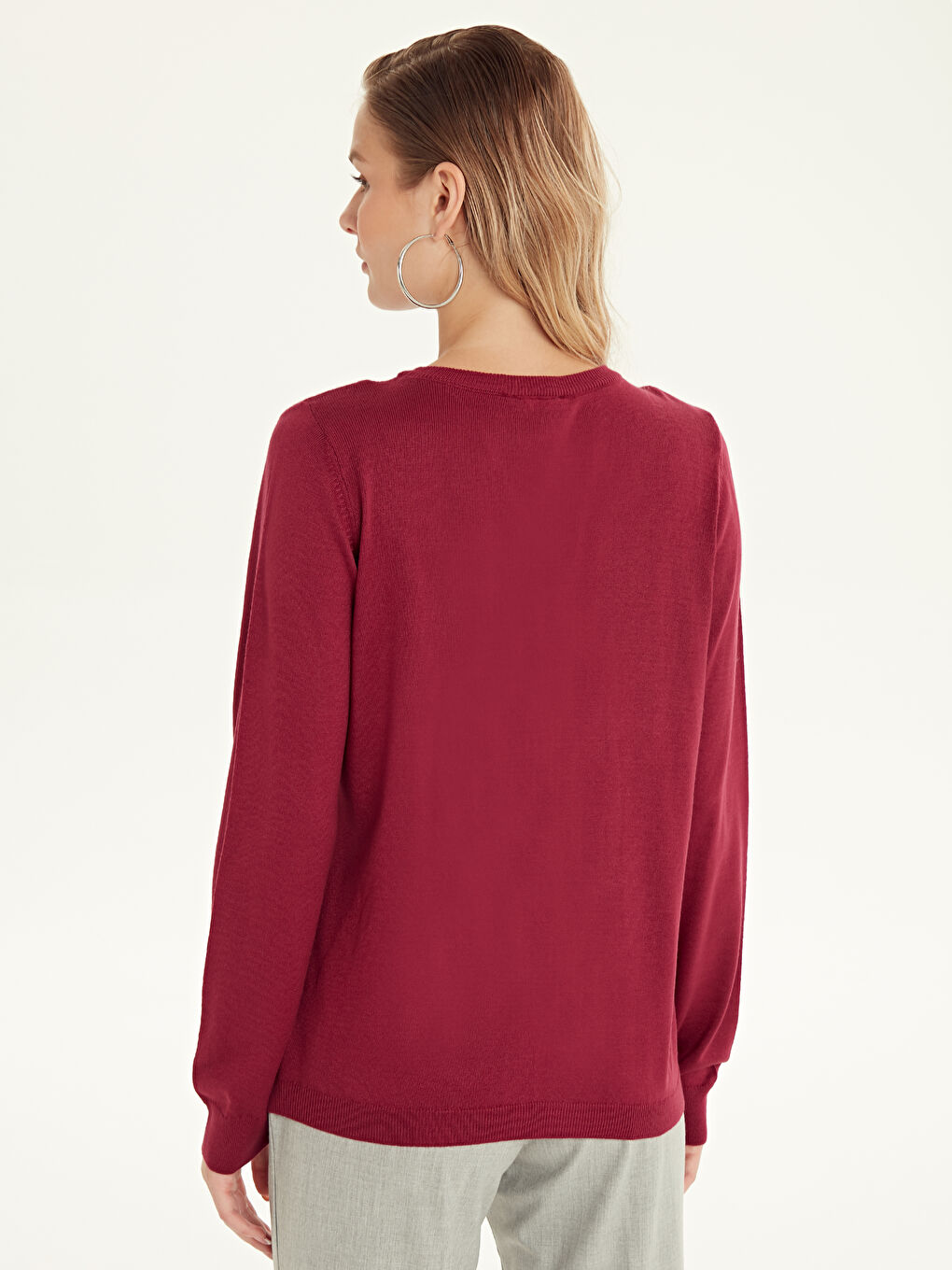 Canlı Mürdüm Hırka-1