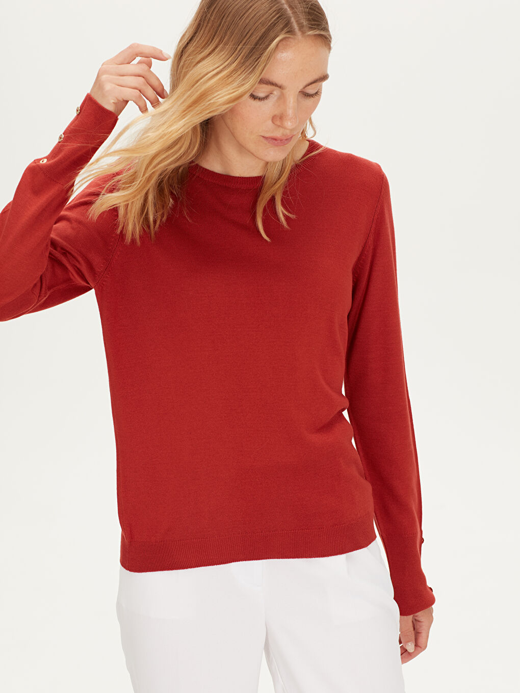 Woman ORANGE Sweater-1