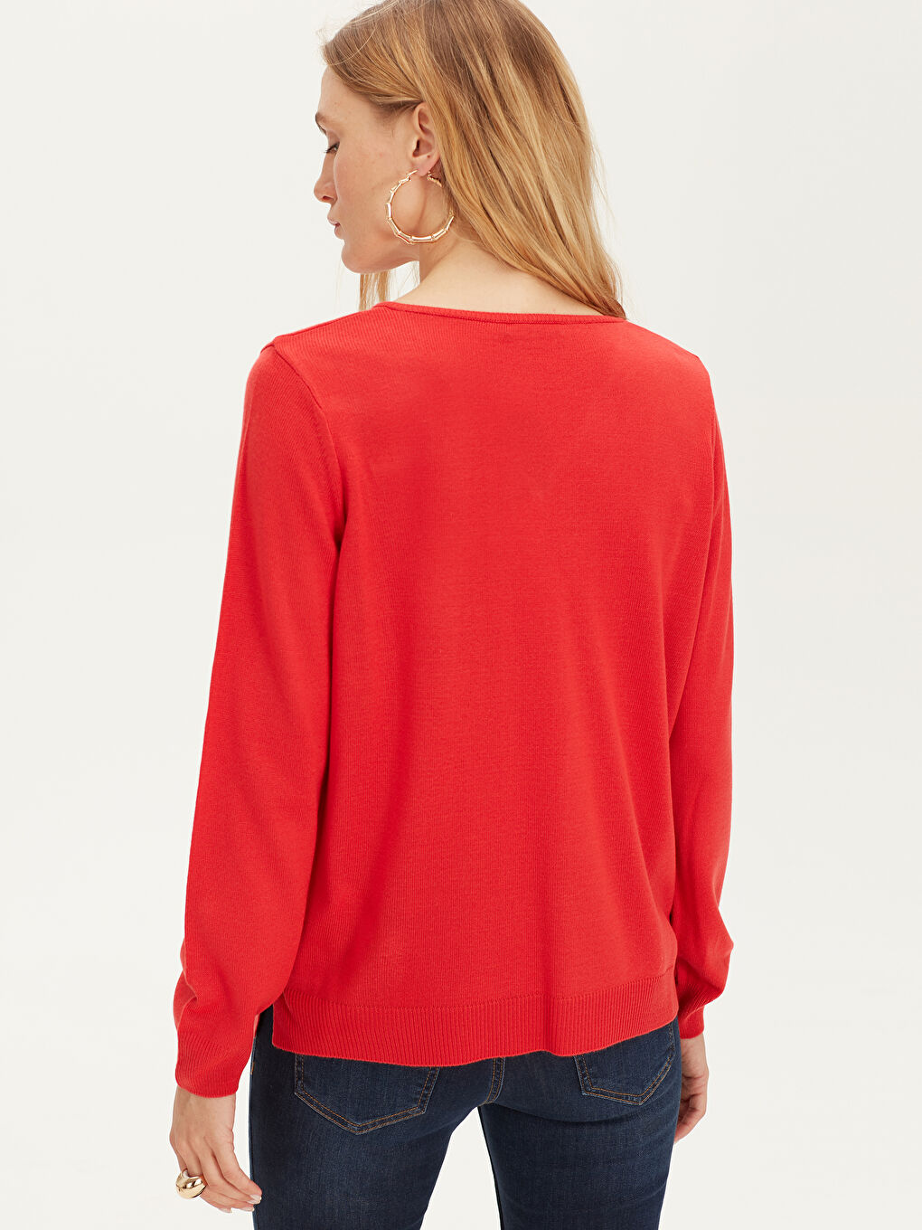 Canlı Kırmızı Kazak-2