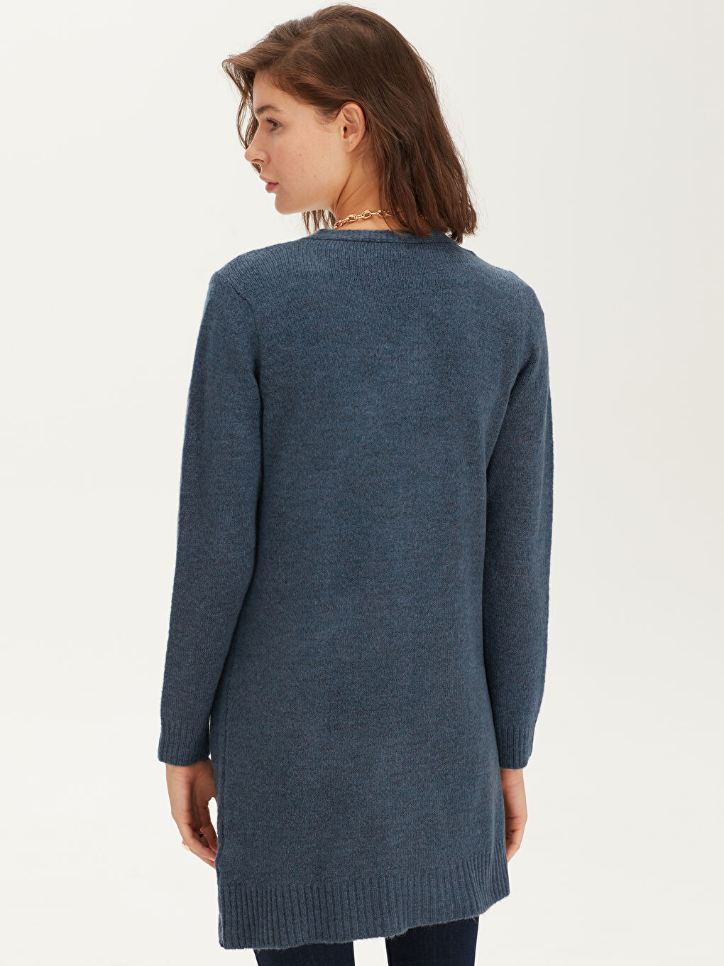 Woman NAVY Cardigan-2