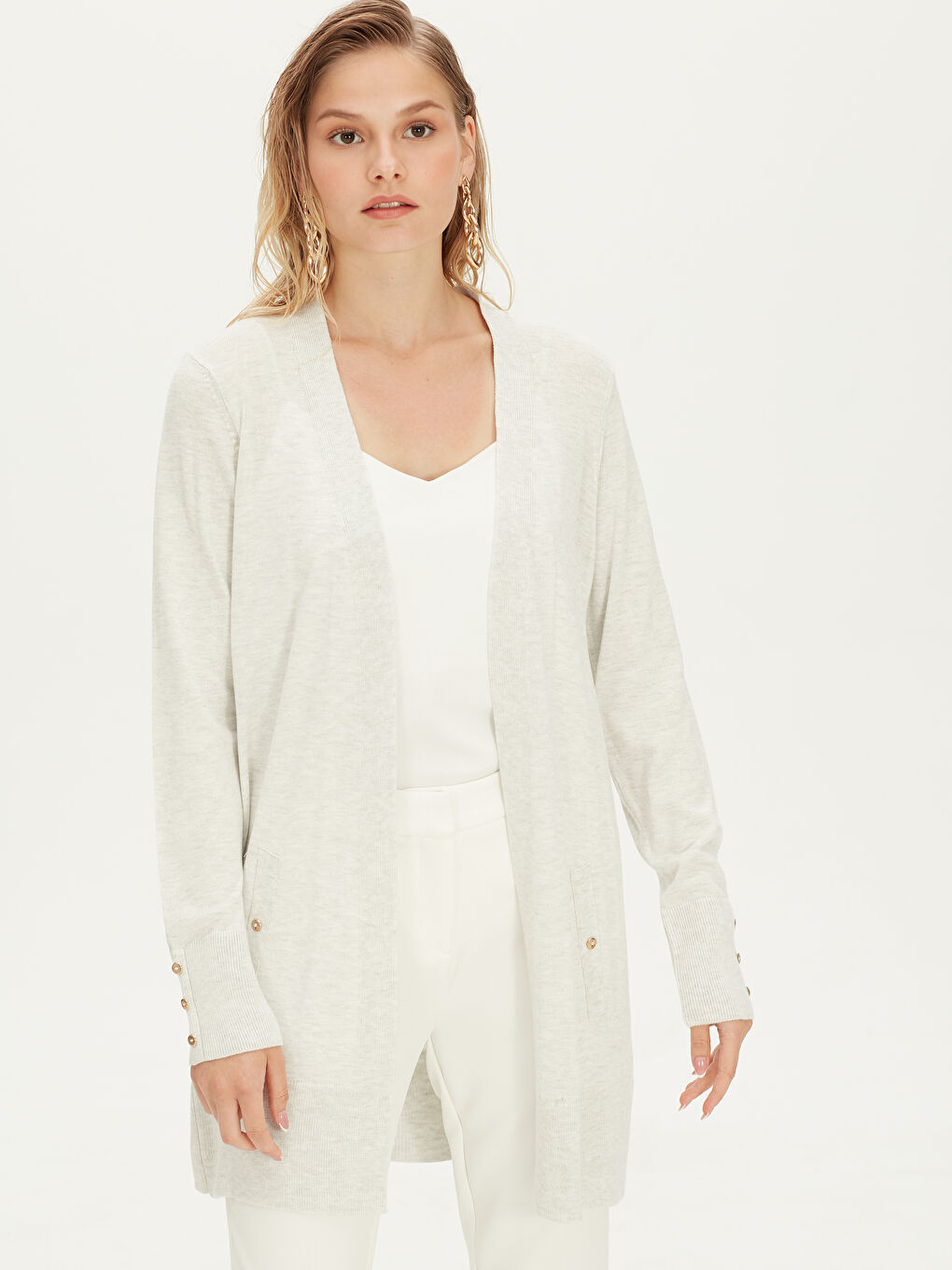 Woman WHITE Cardigan