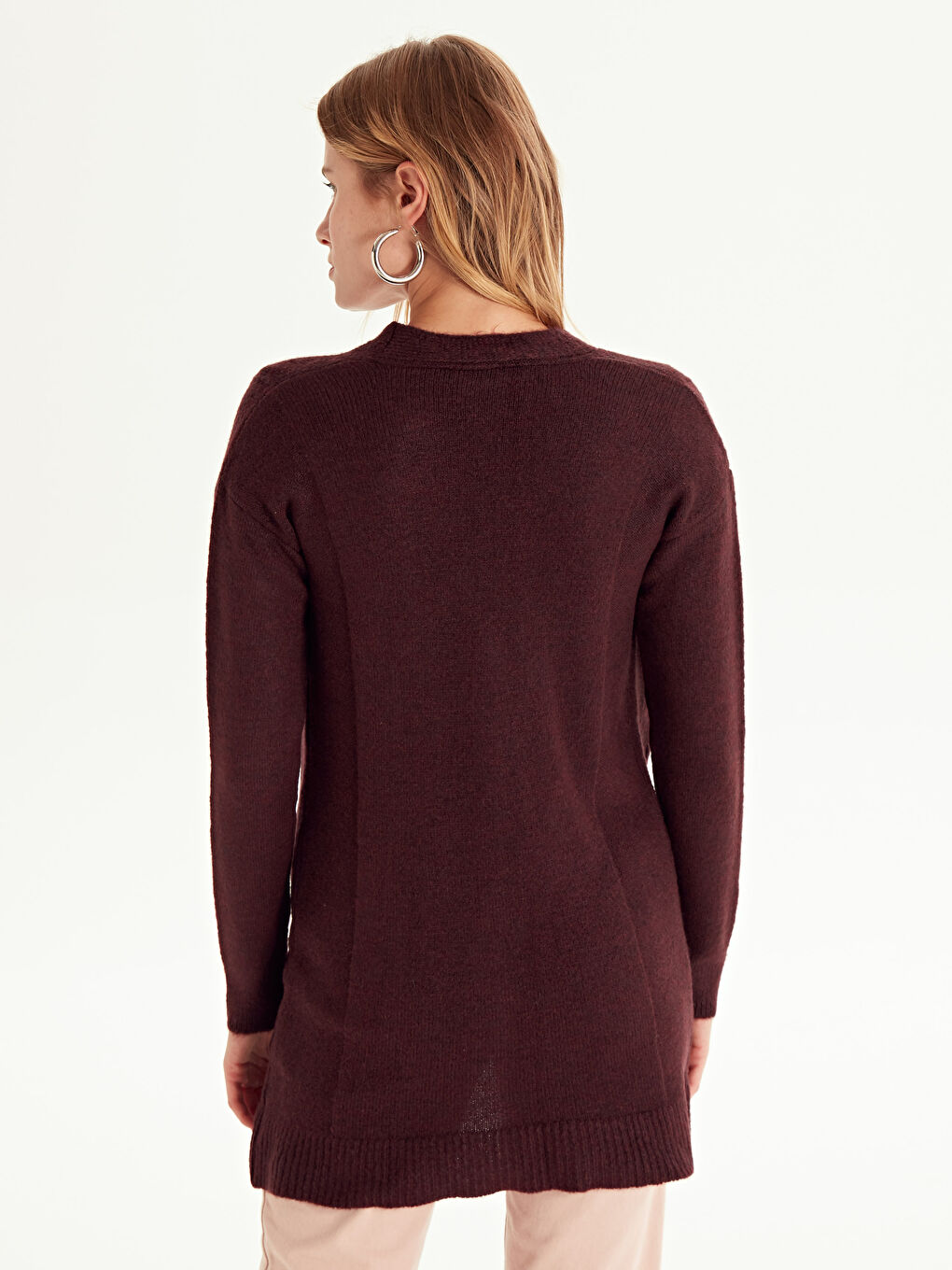 Koyu Mürdüm Hırka-3